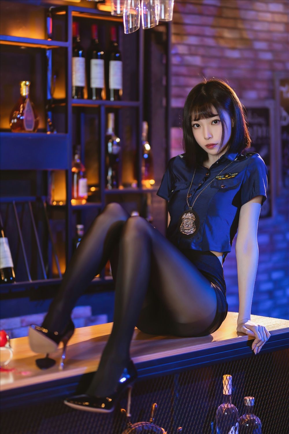 许岚LAN – 黑丝女警