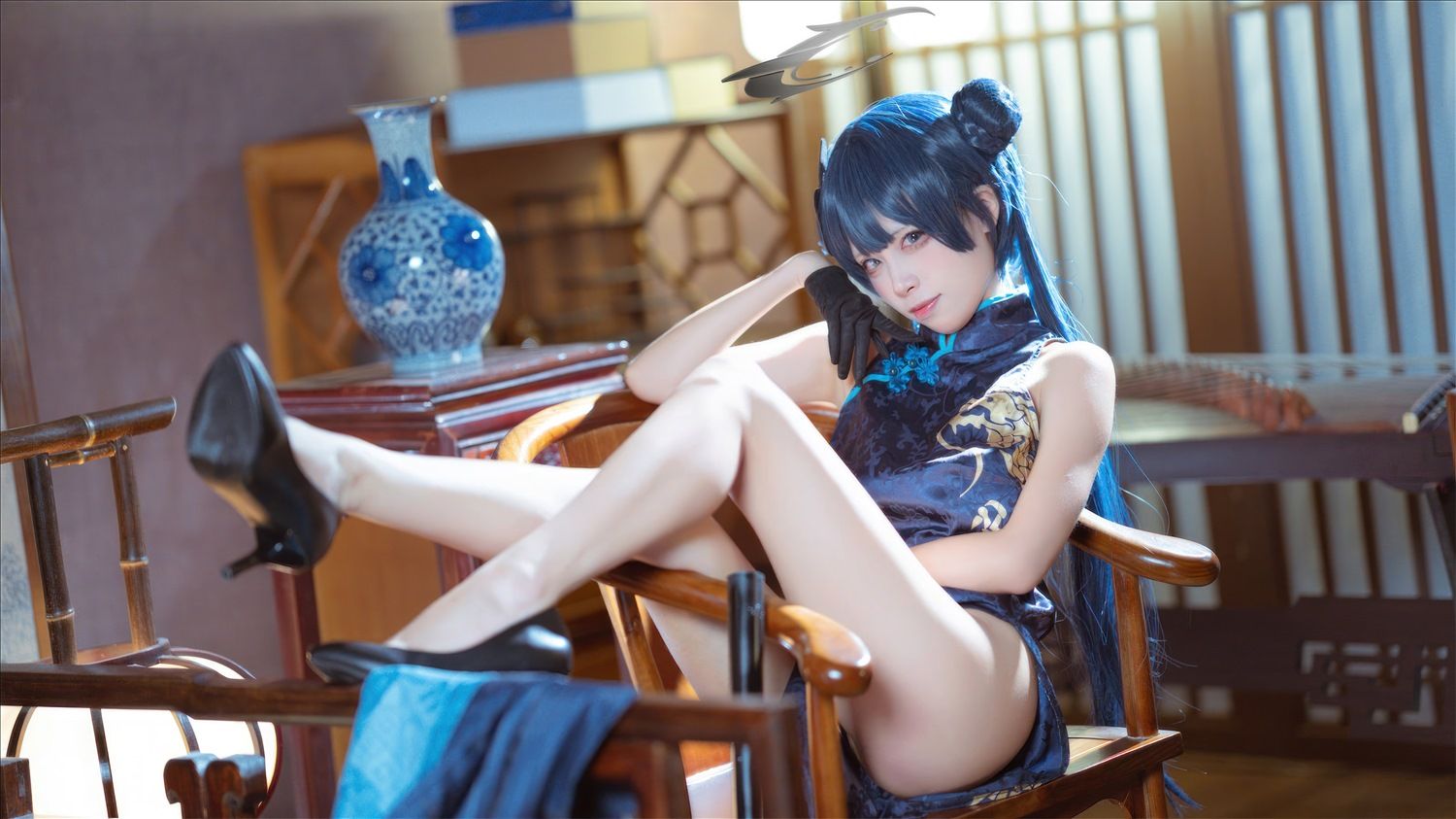 三無人型  - 碧蓝档案 妃咲旗袍