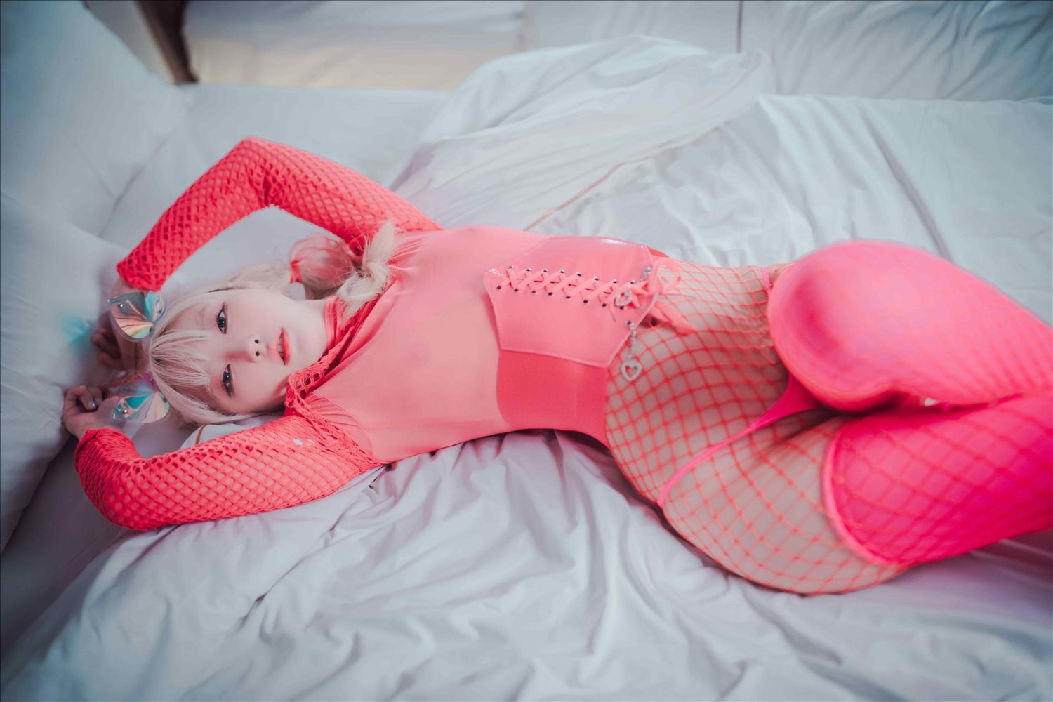 DJAWA Photo - Hanari Sheer Pink Cat Girl